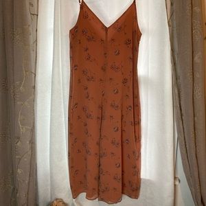 Pink floral cropped jumpsuit. Gentle Fawn. Size small